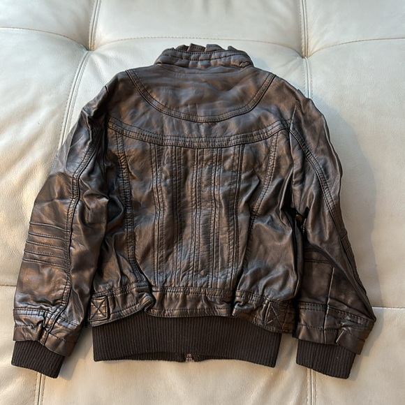 Girls faux leather jacket - Picture 2 of 3